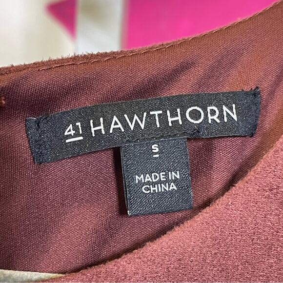41 Hawthorn, Faux Suede Sheath Dress. Size Small. In excellent condition! - Picture 3 of 8